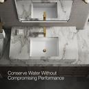 KOHLER Vibrant Brushed Moderne Brass Single Handle Monoblock Bathroom Sink Faucet 