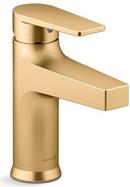 KOHLER Vibrant Brushed Moderne Brass Single Handle Monoblock Bathroom Sink Faucet 