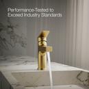 KOHLER Vibrant Brushed Moderne Brass Single Handle Monoblock Bathroom Sink Faucet 