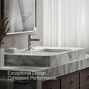 Single Handle Monoblock Bathroom Sink Faucet in Polished Chrome 