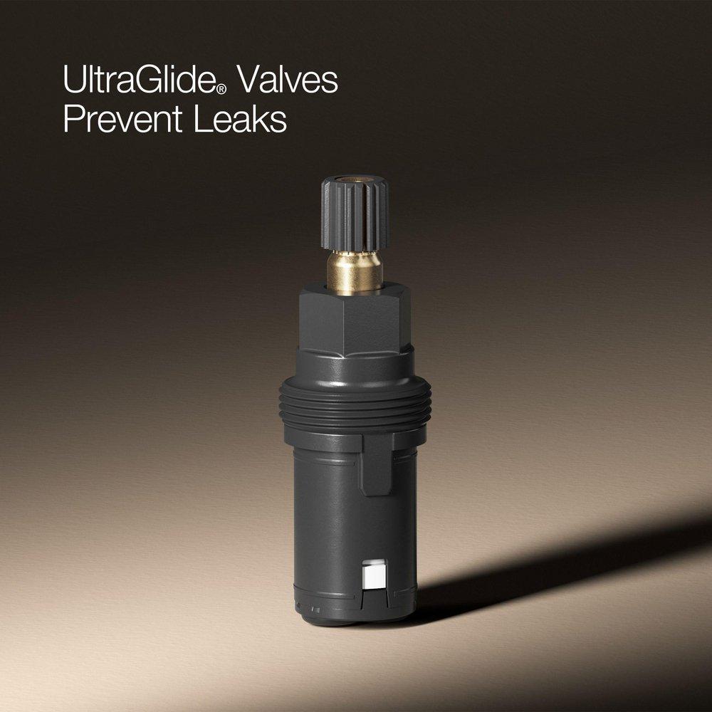 KOHLER Vibrant Brushed Moderne Brass Two Handle Widespread Bathroom Sink Faucet 