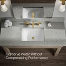 KOHLER Vibrant Brushed Moderne Brass Two Handle Widespread Bathroom Sink Faucet 
