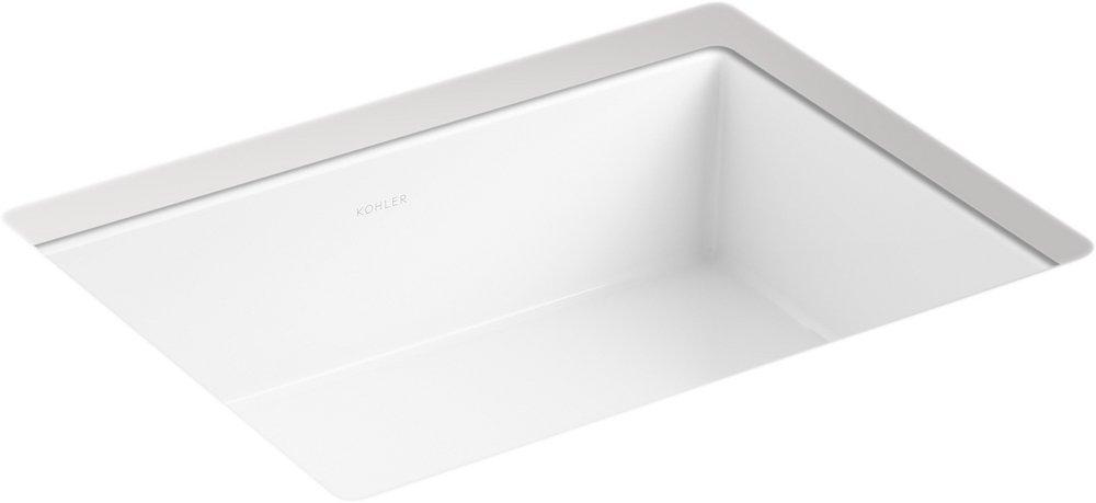 16-1/2 in. Undermount Rectangular Bathroom Sink in White 