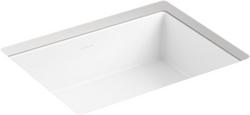 16-1/2 in. Undermount Rectangular Bathroom Sink in White