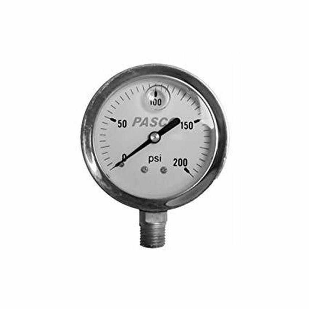Pasco 2-1/2 in. Liquid Filled Pressure Gauge 