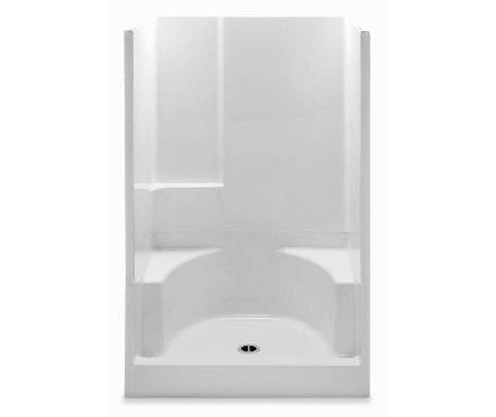 Aquatic White 35-1/4 x 48 x 73-1/4 in. Alcove Shower Unit 