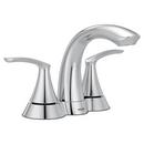 CHROME TWO-HANDLE BATHROOM FAUCET 