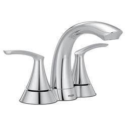 Two Handle Centerset Bathroom Sink Faucet in Chrome