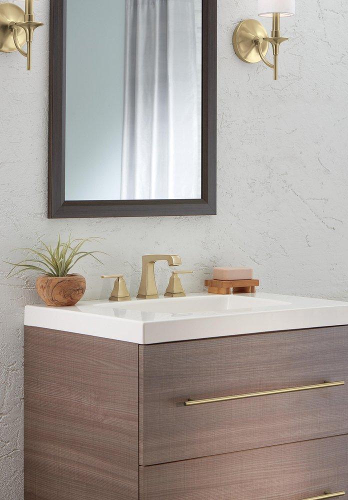 Two Handle Widespread Bathroom Sink Faucet 