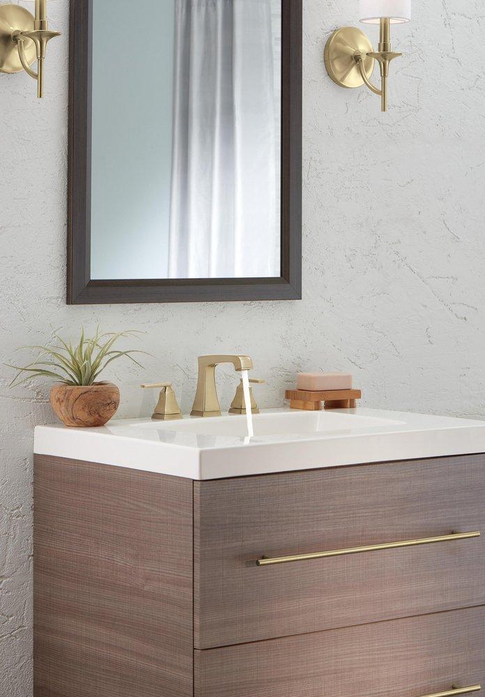 Two Handle Widespread Bathroom Sink Faucet 