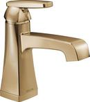 Single Handle Monoblock Bathroom Sink Faucet in Champagne Bronze 
