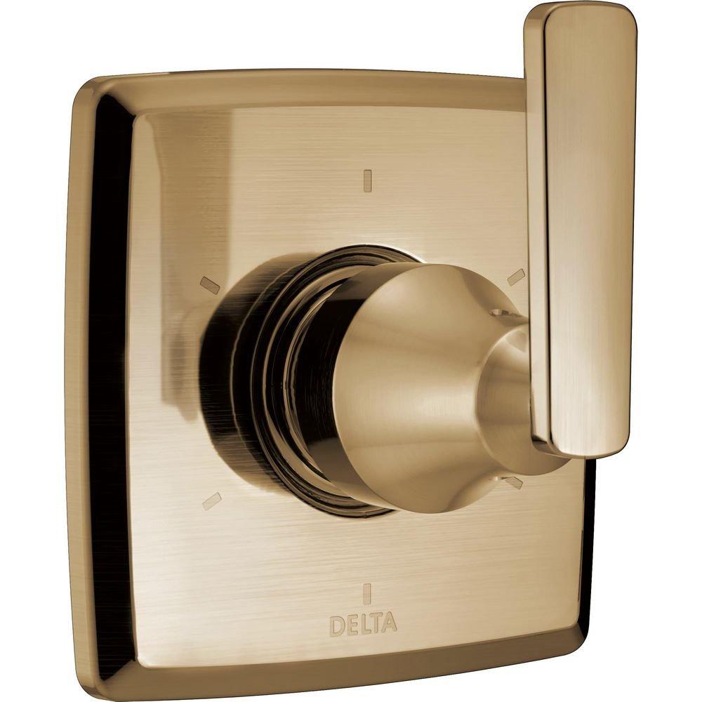 Single Handle Diverter Valve Trim in Champagne Bronze 