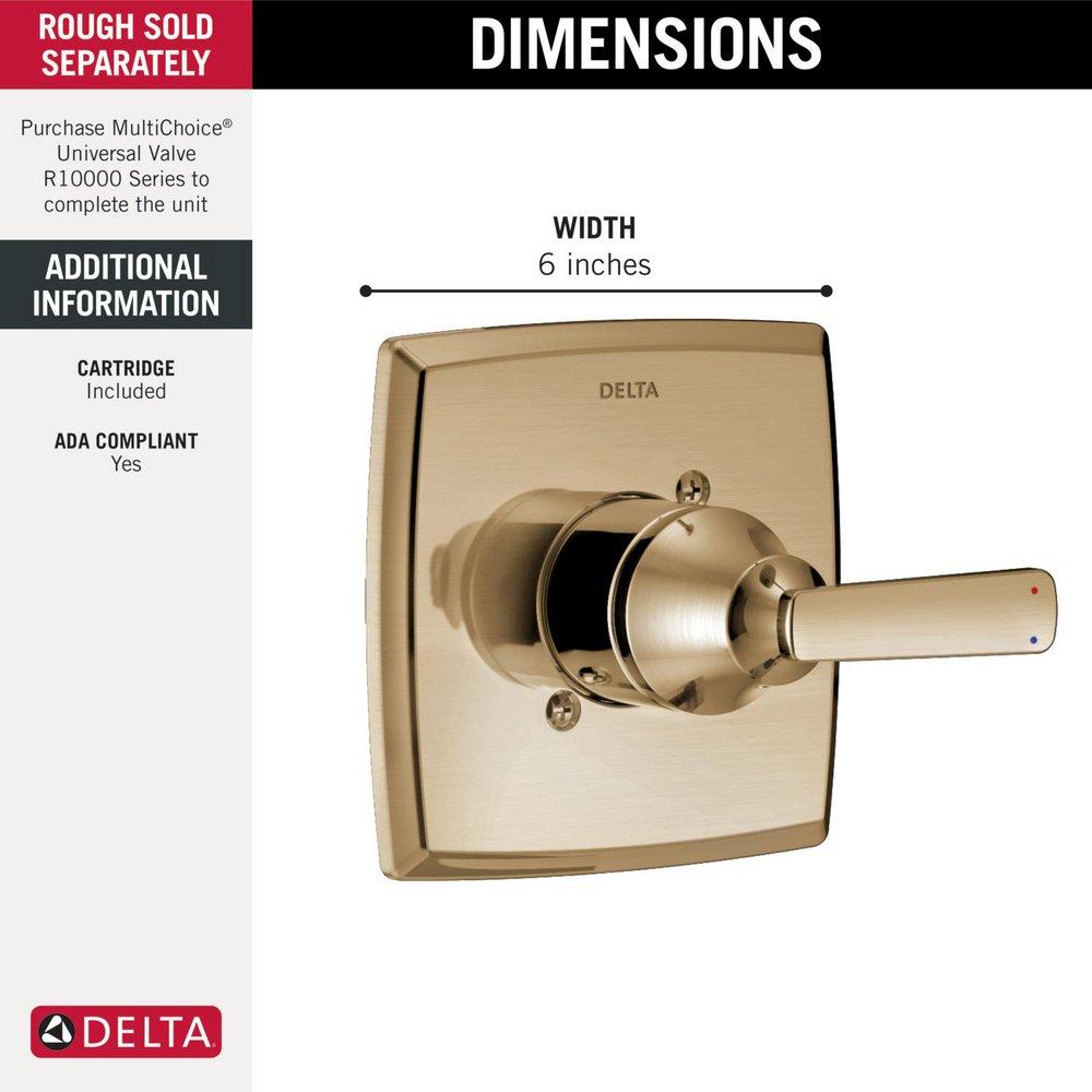 DELTA ASHLYN  MONITOR 14 SERIES VALVE ONLY TRIM CHAMPAGNE BRONZE 