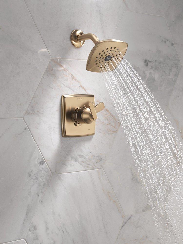 Two Handle Single Function Shower Faucet in Champagne Bronze (Trim Only) 