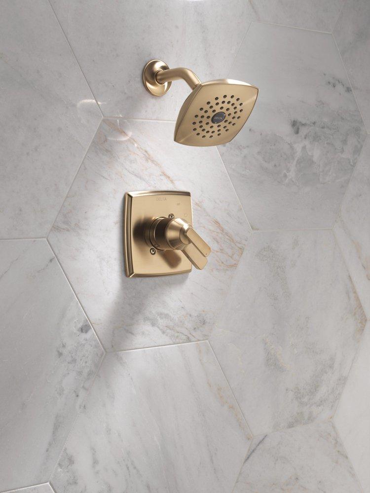 Two Handle Single Function Shower Faucet in Champagne Bronze (Trim Only) 