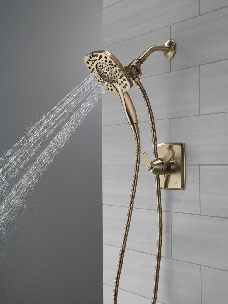 Two Handle Multi Function Shower Faucet in Champagne Bronze (Trim Only) 