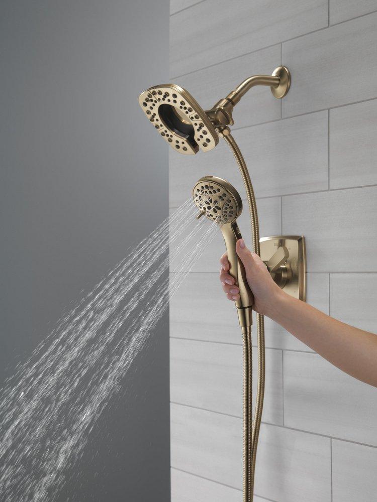 Two Handle Multi Function Shower Faucet in Champagne Bronze (Trim Only) 