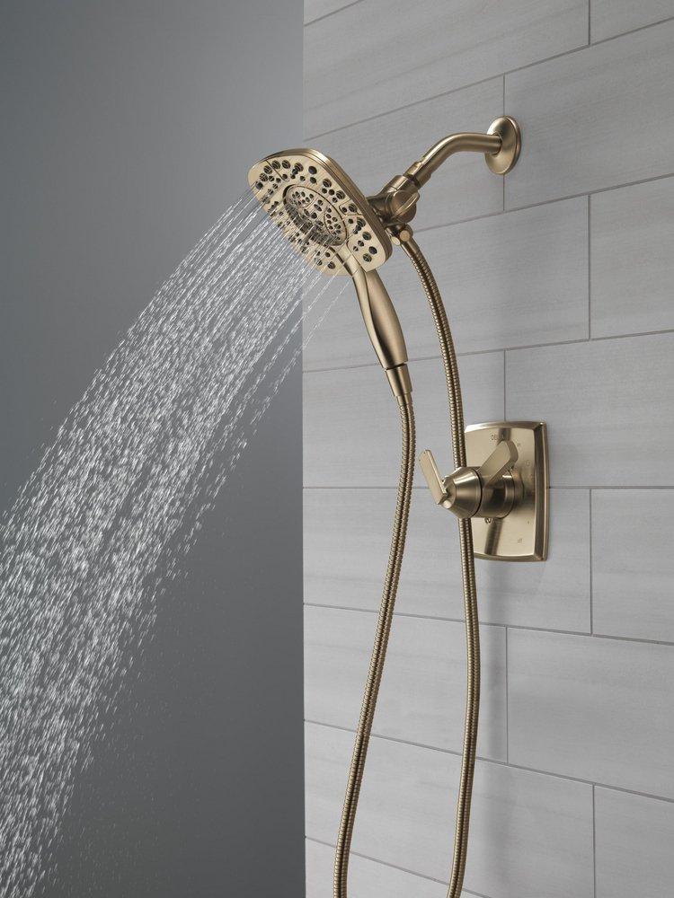 Two Handle Multi Function Shower Faucet in Champagne Bronze (Trim Only) 