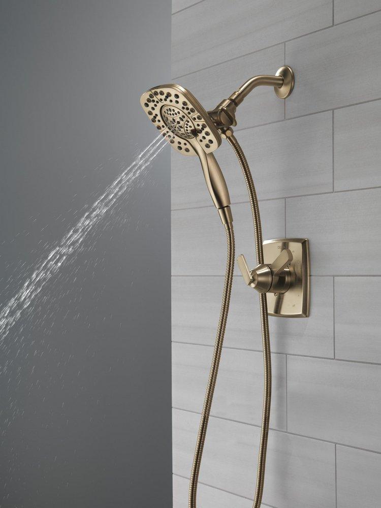 Two Handle Multi Function Shower Faucet in Champagne Bronze (Trim Only) 