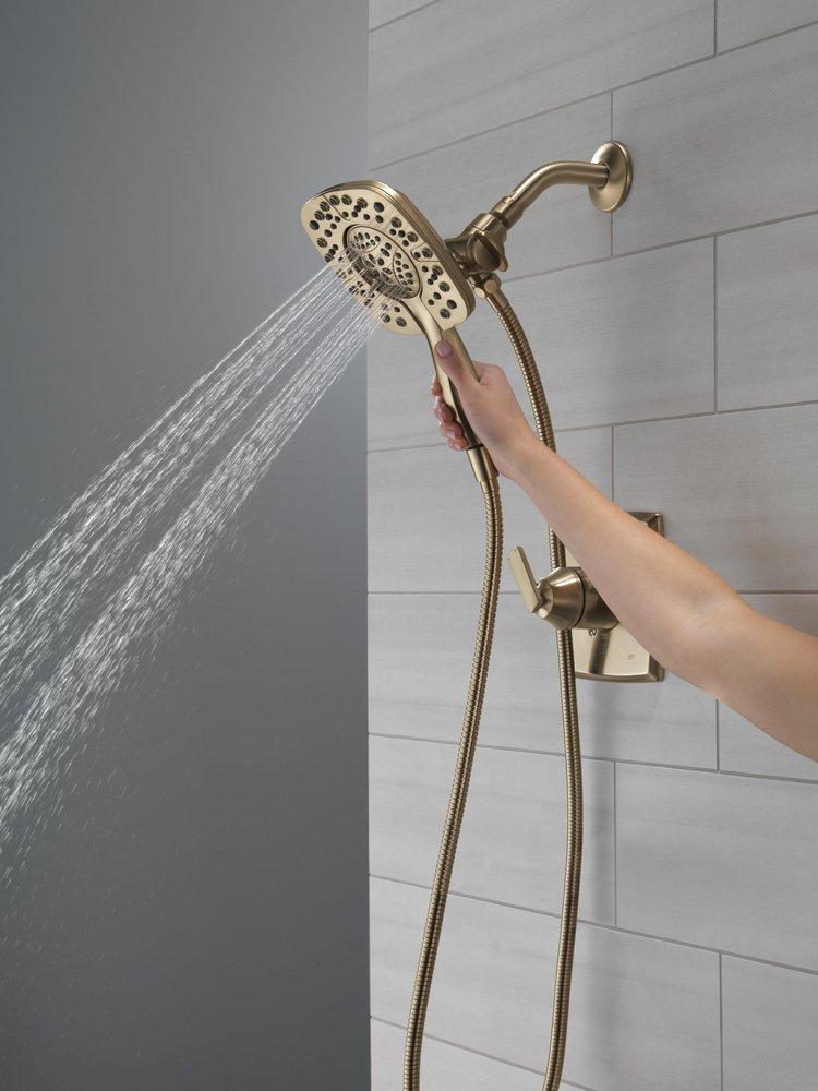 Two Handle Multi Function Shower Faucet in Champagne Bronze (Trim Only) 