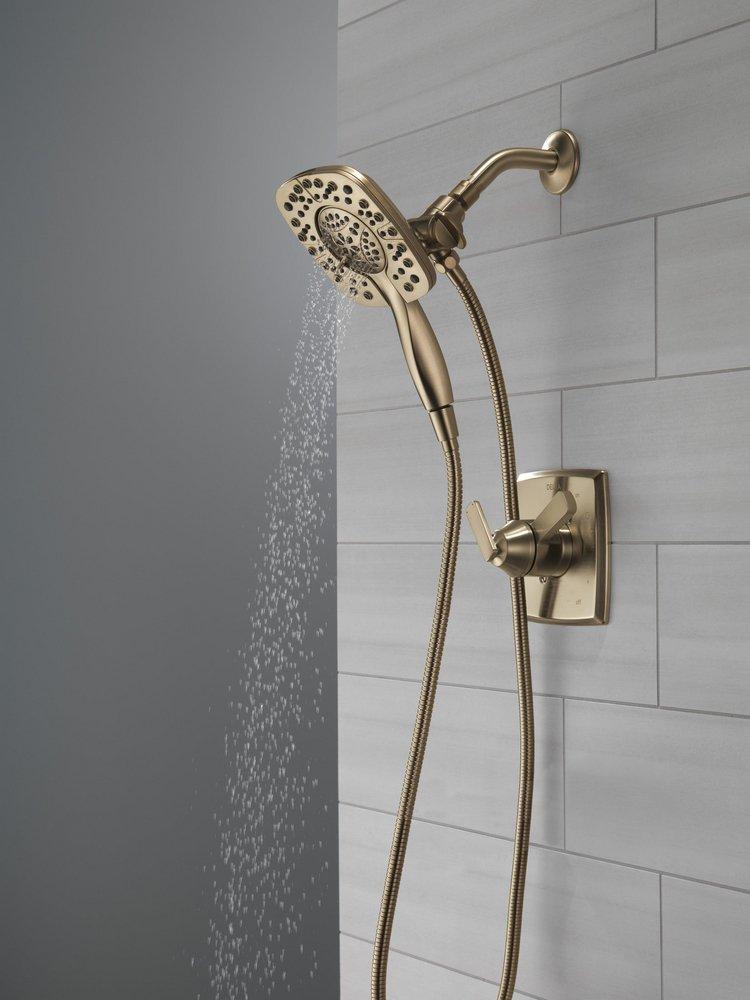 Two Handle Multi Function Shower Faucet in Champagne Bronze (Trim Only) 