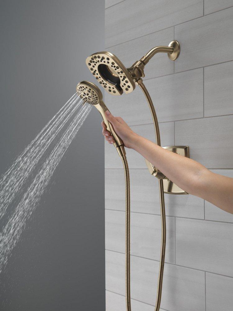 Two Handle Multi Function Shower Faucet in Champagne Bronze (Trim Only) 