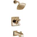 Two Handle Single Function Bathtub & Shower Faucet in Champagne Bronze (Trim Only) 