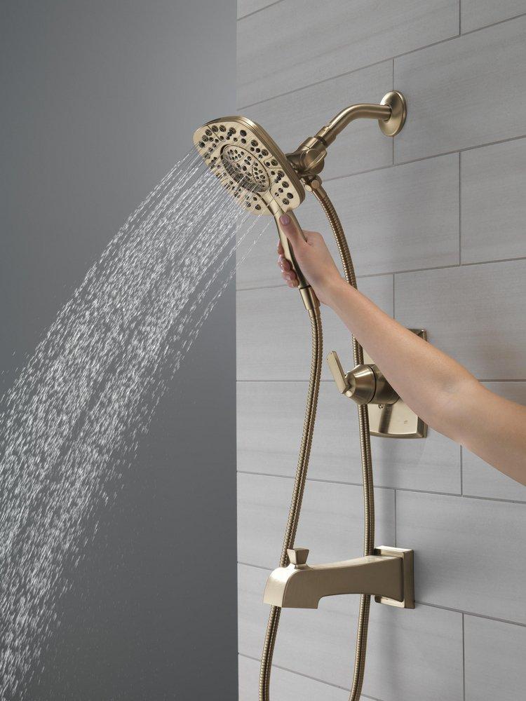 Two Handle Multi Function Shower Faucet in Champagne Bronze (Trim Only) 