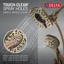 Two Handle Multi Function Shower Faucet in Champagne Bronze (Trim Only) 