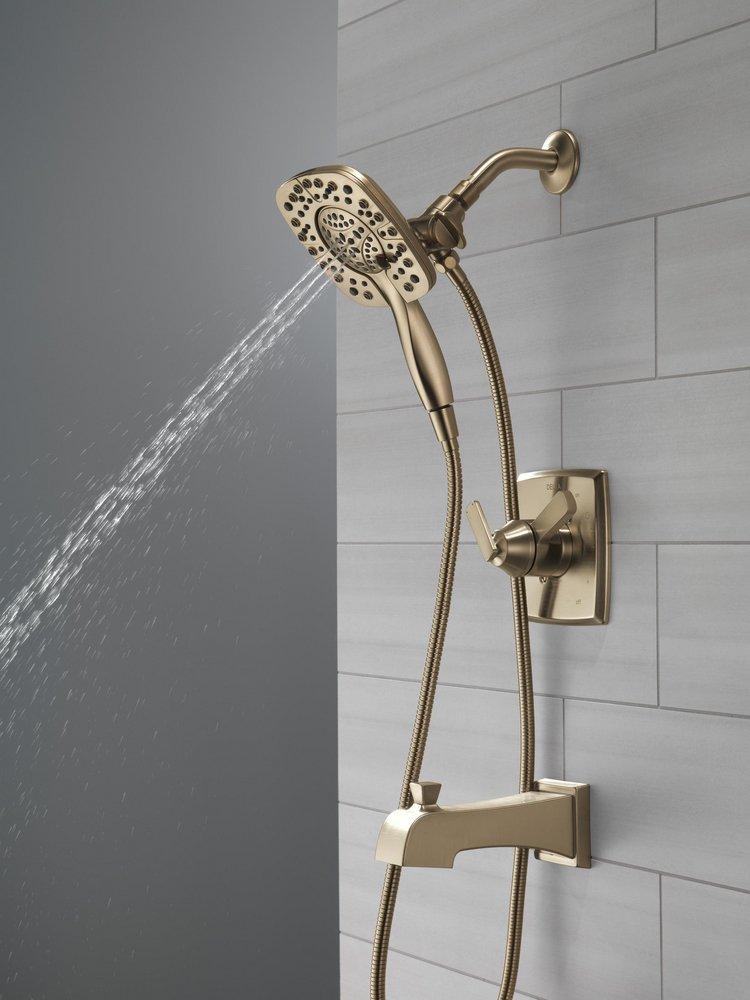 Two Handle Multi Function Shower Faucet in Champagne Bronze (Trim Only) 