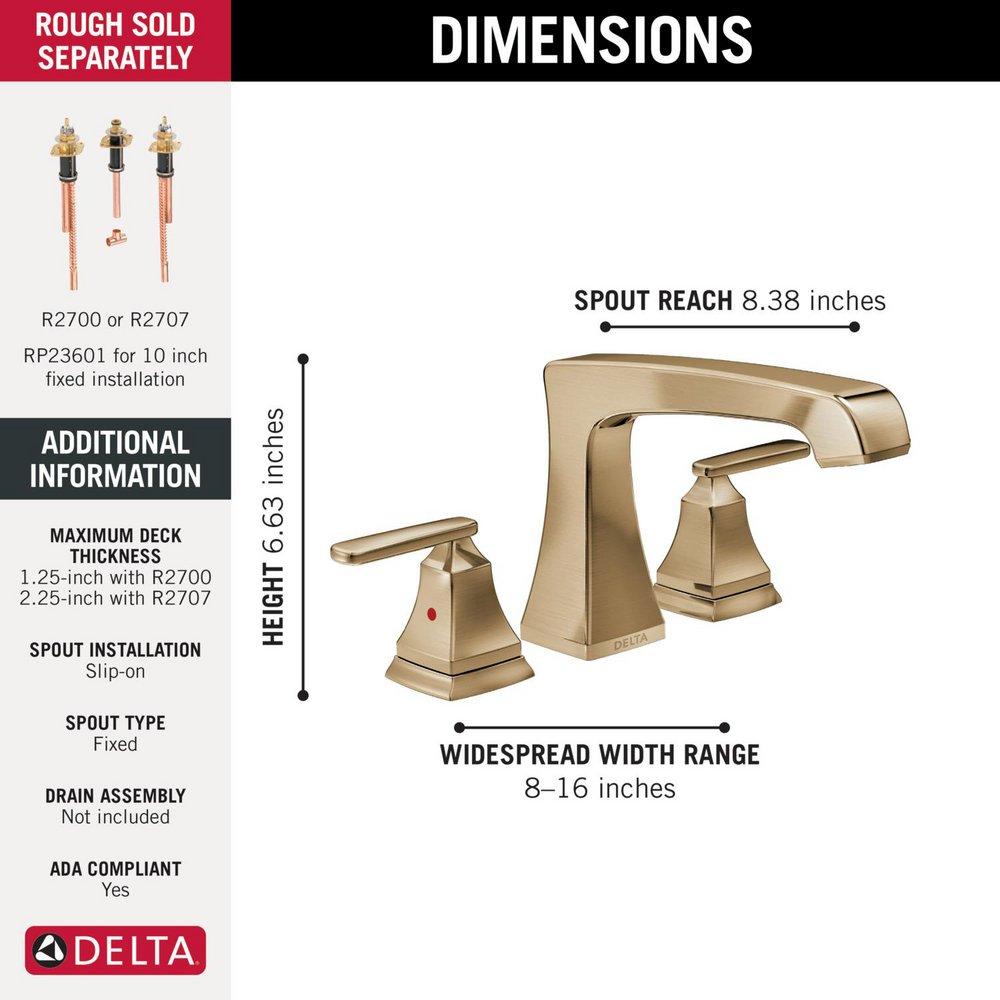 DELTA ASHLYN  ROMAN TUB TRIM CHAMPAGNE BRONZE 