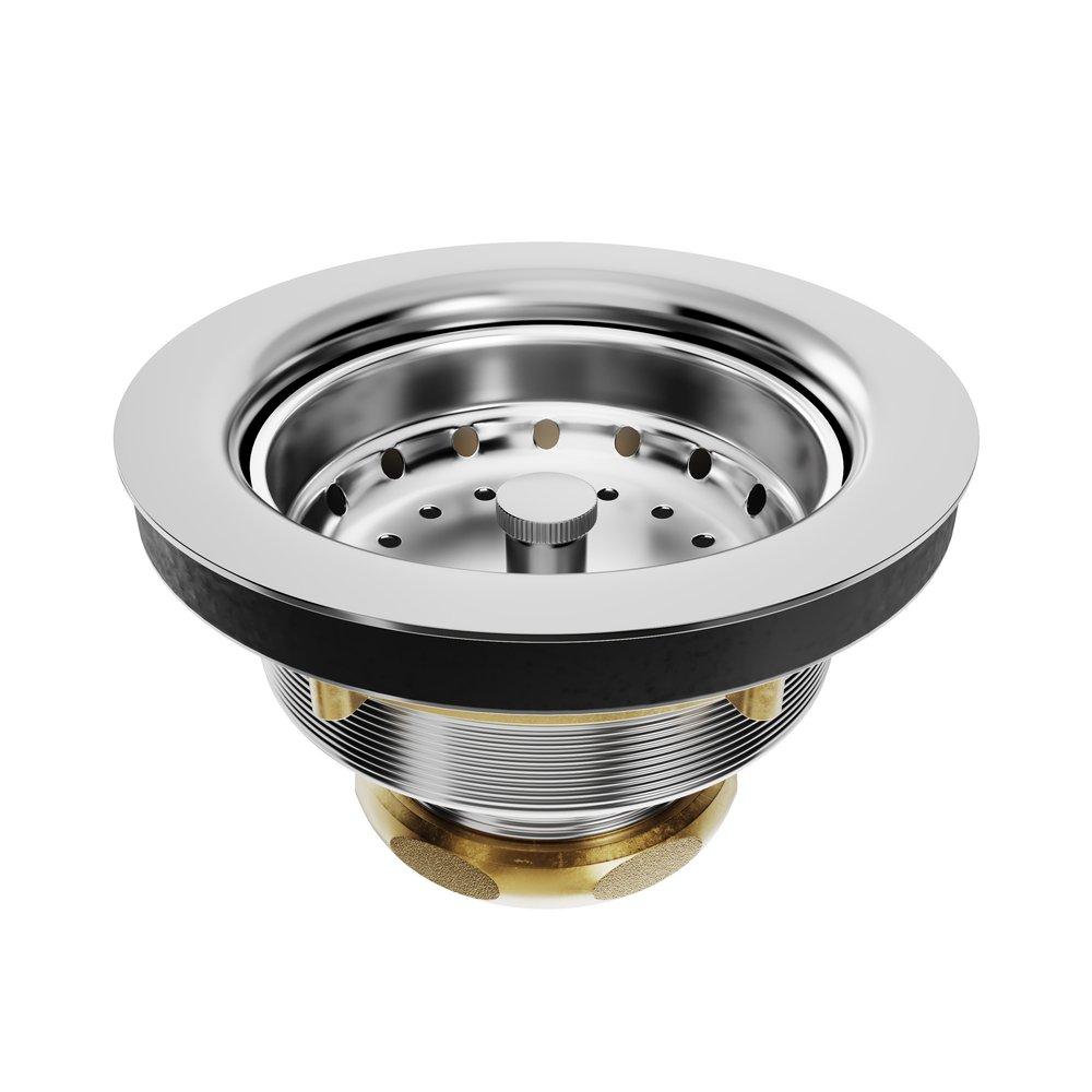 PROFLO&reg; Chrome Plated 3 in. Basket Strainer 