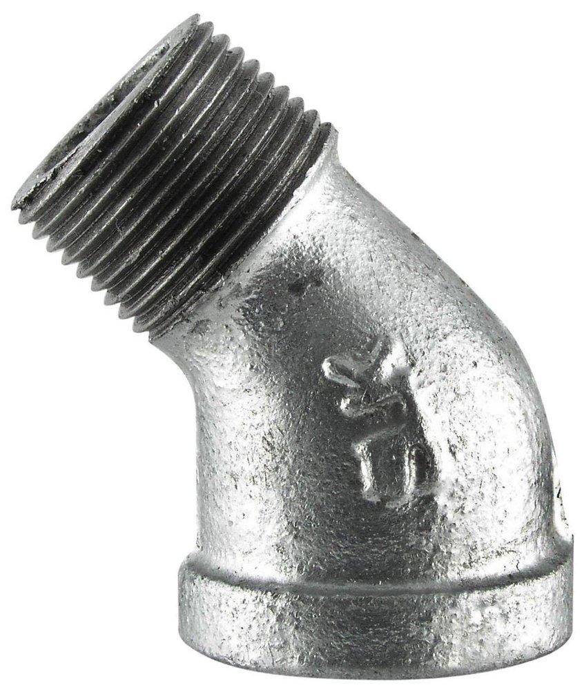 MPT x FPT 150# Galvanized 45 Degree Malleable Iron Street Elbow 