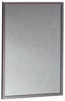 36 x 18 in. Stainless Steel Channel Frame Glass Mirror