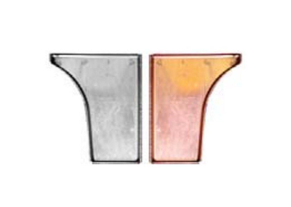 Award Metal Curved Slip Left Hand End Cap 