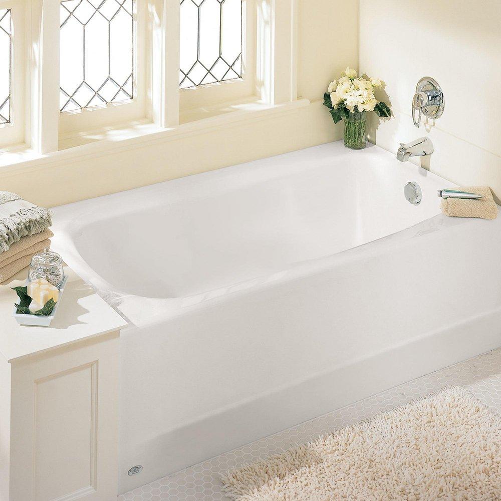 American Standard White 60 x 32 in. Soaker Alcove Bathtub with Left Drain 