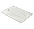 59-3/4 x 40-3/4 in. Drop-In Bathtub with End Drain in White