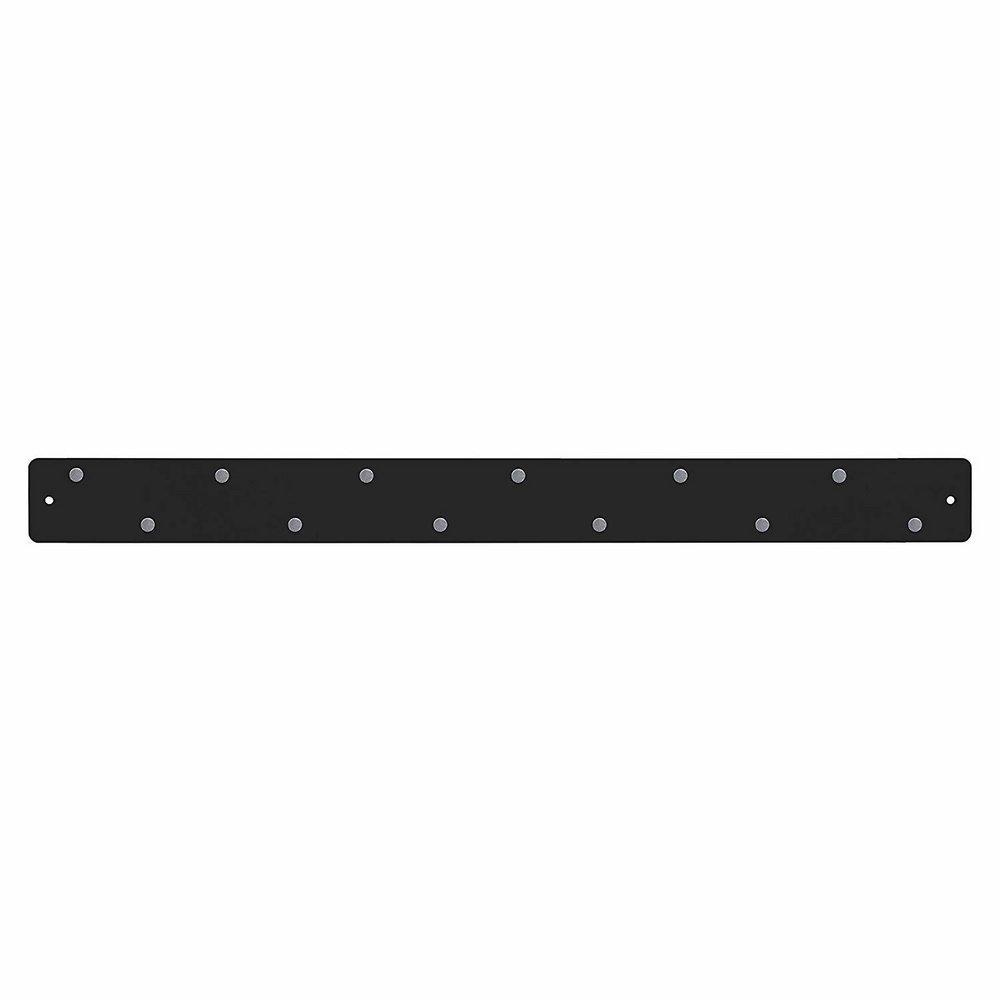 F & A Products Black 2-7/8 in. 12 ga Steel Plate Strap 