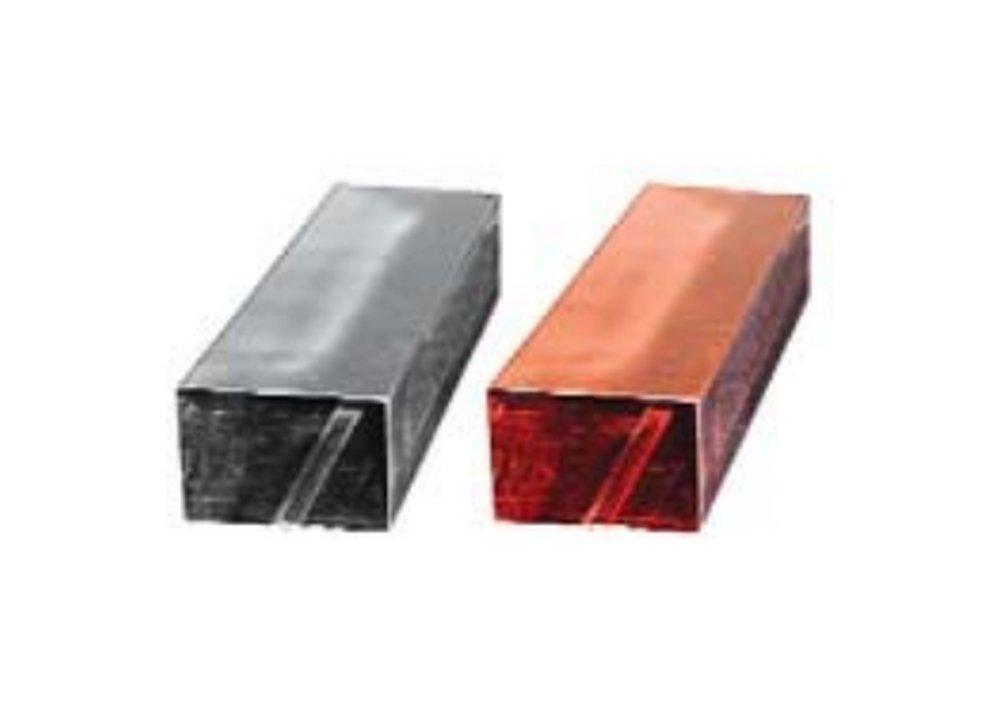 Award Metal 1-3/4 x 2-3/4 in. 28 ga Galvanized Downspout 