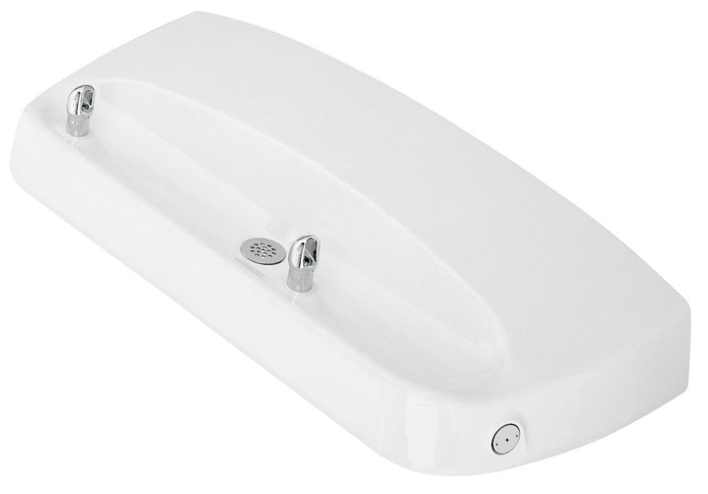 Haws&reg; White Barrier Free Wall Mount Fountain 