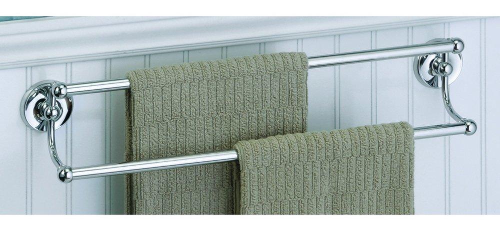 Gatco Polished Chrome 24 x 4-9/10 in. Double Towel Bar 