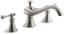 Two Handle Roman Tub Faucet in Vibrant Brushed Nickel