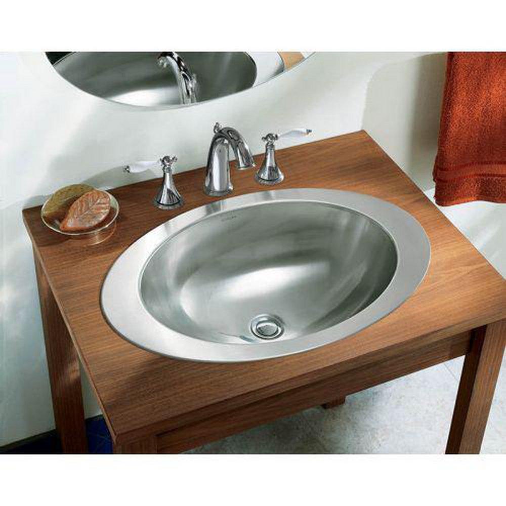 KOHLER Vibrant&reg; Polished Nickel Two Handle Widespread Bathroom Sink Faucet 