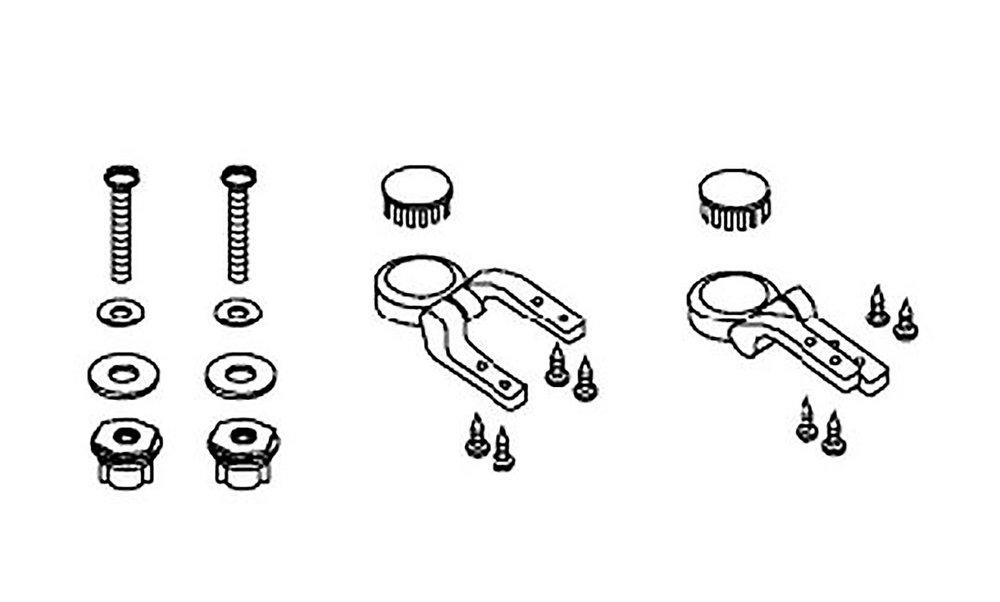 KOHLER Polished Chrome Toilet Seat Hinge Assembly 