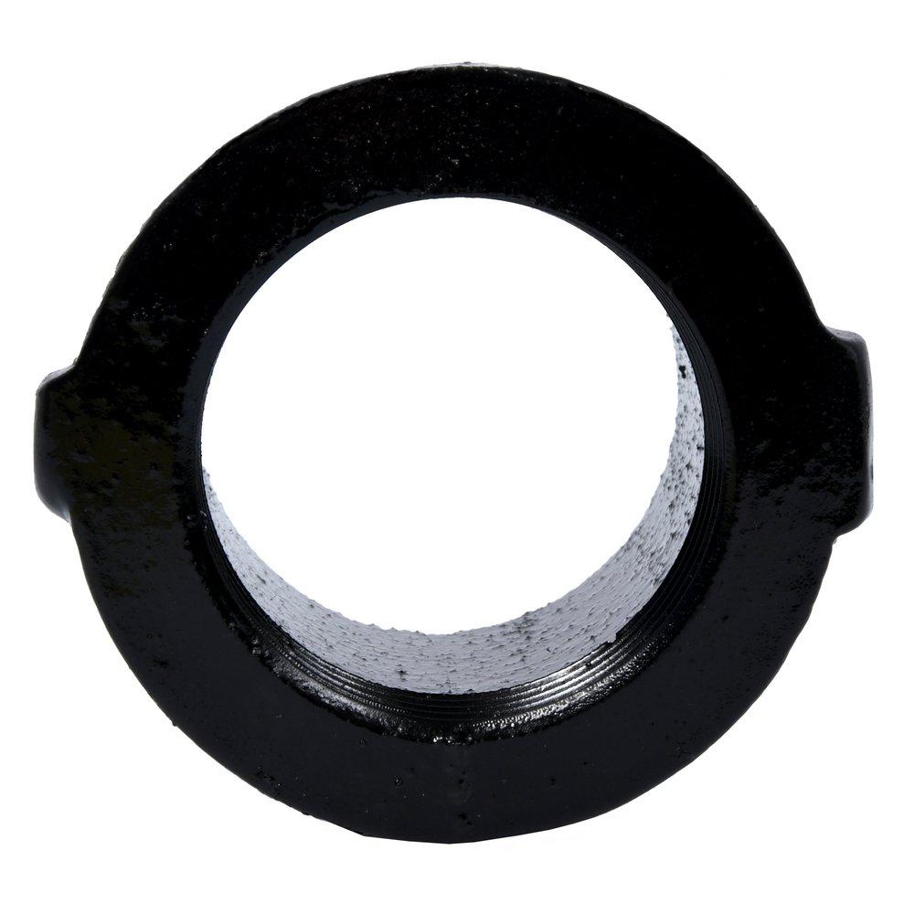 Black Spigot Cast Iron Reducing Tapped Adapter 