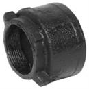 Black Spigot Cast Iron Reducing Tapped Adapter 
