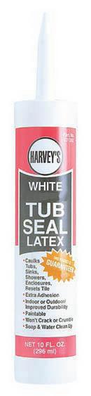 William H. Harvey White Tub & Tile Caulk in White 