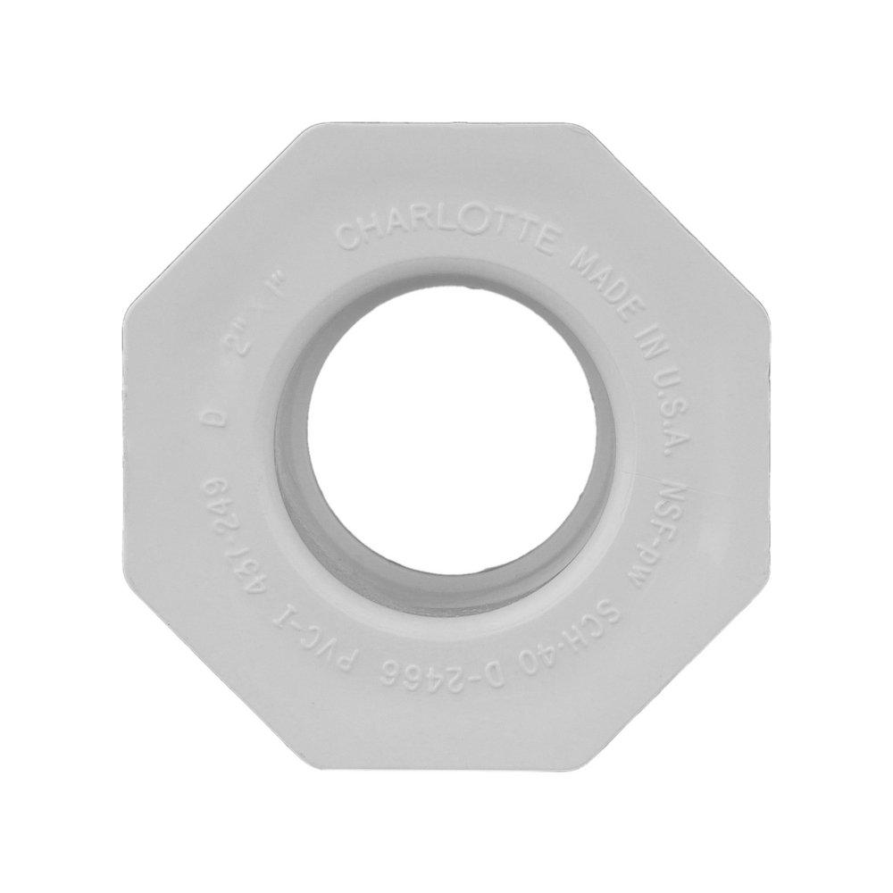 White PVC Schedule 40 Bushing 
