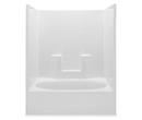 60 in. x 37-1/4 in. Tub & Shower Unit in White with Right Drain