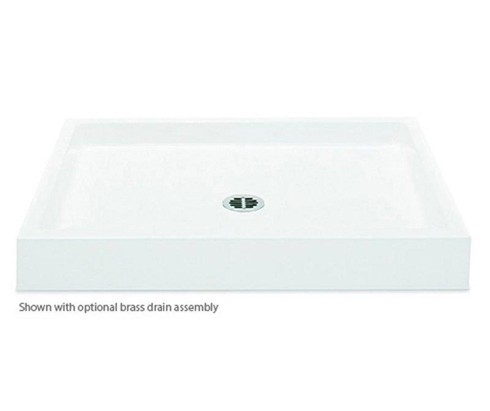 Aquatic White 60 in. Rectangle Shower Base 